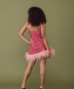 Kilo Brava Cheetah Shell Print Short Slip Dress Nightwear