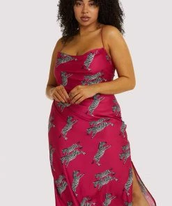 Kilo Brava Hot Pink Zebra Dress