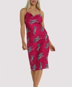 Kilo Brava Hot Pink Zebra Dress