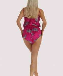 Kilo Brava Hot Pink Zebra Playsuit 10 Kilo Brava Hot Pink Zebra Playsuit