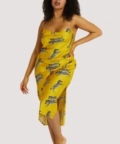 Kilo Brava Mustard Zebra Dress Nightwear