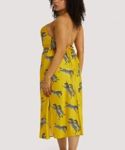 Kilo Brava Mustard Zebra Dress Nightwear