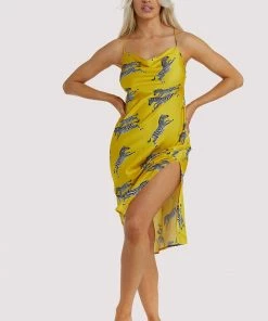 Kilo Brava Mustard Zebra Dress Nightwear