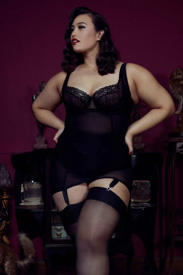 Kiss Me Deadly Basques & Corsets Retro Classics Cupless Vargas Dress 6 Kiss Me Deadly Basques & Corsets Retro Classics Cupless Vargas Dress