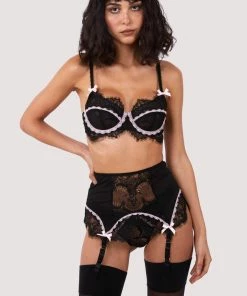 Kiss Me Deadly Caresse Black Lace Bra Bras