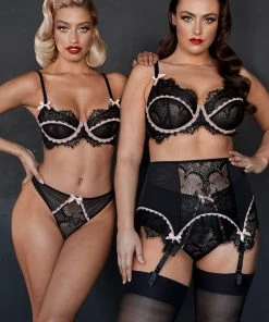 Kiss Me Deadly Caresse Black Lace Bra Bras
