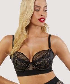 Kiss Me Deadly Bras Vidal Black Fishnet Bra