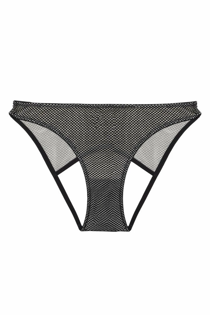 Kiss Me Deadly Knickers Vidal Black Fishnet Open Back Brief 6 Kiss Me Deadly Knickers Vidal Black Fishnet Open Back Brief