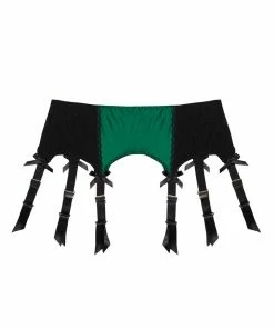 Kiss Me Deadly Suspenders Diana Green Suspender Belt 9 Kiss Me Deadly Suspenders Diana Green Suspender Belt