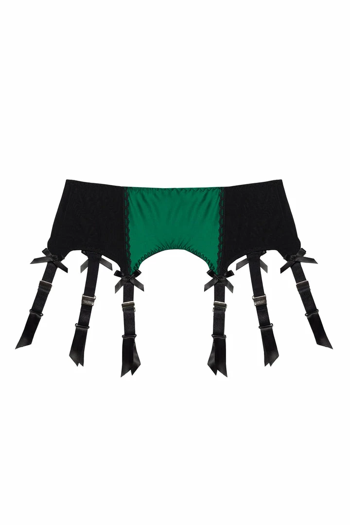 Kiss Me Deadly Suspenders Diana Green Suspender Belt 6 Kiss Me Deadly Suspenders Diana Green Suspender Belt