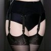 Kiss Me Deadly Retro Classics Boned 6-Strap Suspender Belt