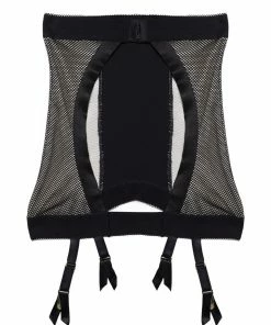 Kiss Me Deadly Vidal Black Fishnet Suspender Suspenders