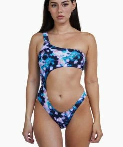Luxe Palm Asymmetric Cut Out Swimsuit Swimwear 15 Luxe Palm Asymmetric Cut Out Swimsuit Swimwear