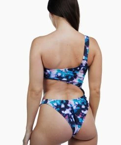 Luxe Palm Asymmetric Cut Out Swimsuit Swimwear 18 Luxe Palm Asymmetric Cut Out Swimsuit Swimwear