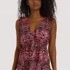 Luxe Palm Beach Tiger Print Split Dress Swimwear