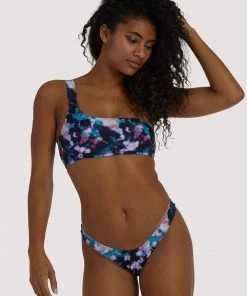 Luxe Palm High Leg Bikini Bottom