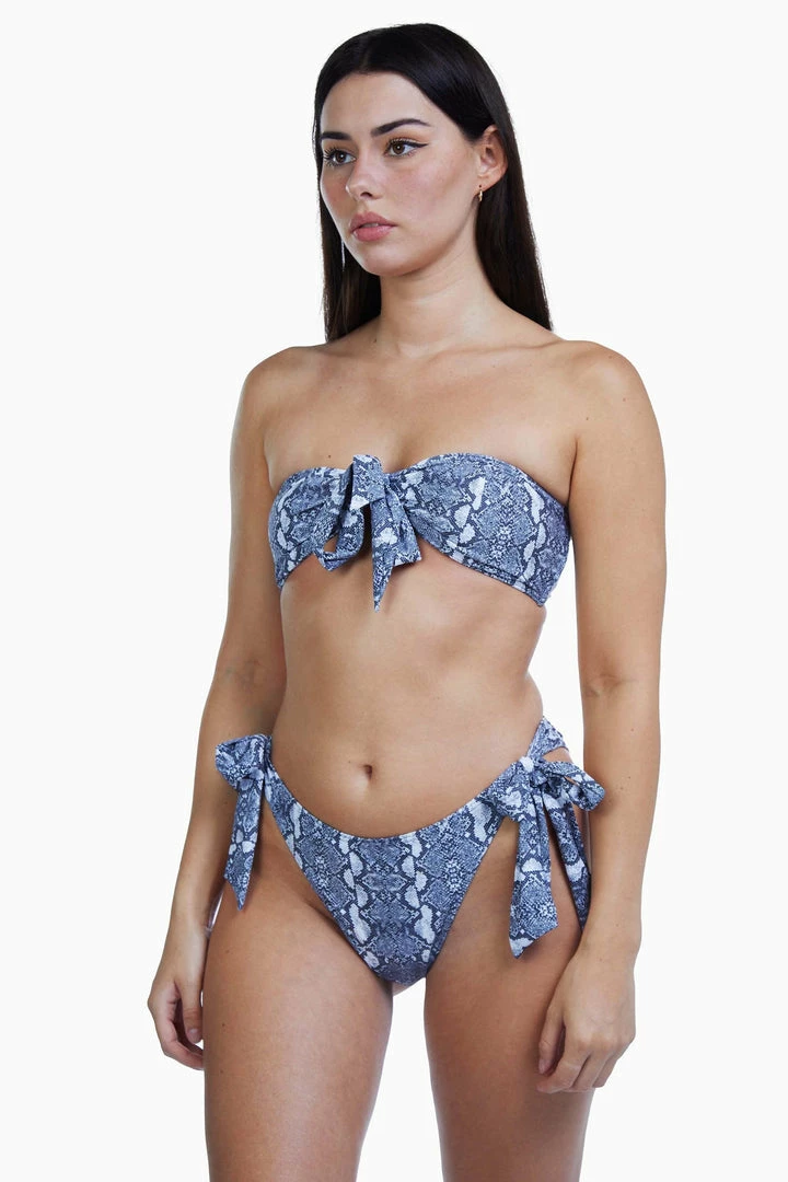 Luxe Palm Snake Bow Tie Bandeau 6 Luxe Palm Snake Bow Tie Bandeau