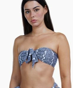 Luxe Palm Snake Bow Tie Bandeau 16 Luxe Palm Snake Bow Tie Bandeau