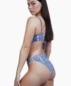 Luxe Palm Swimwear Snake Print Swimsuit