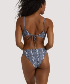 Luxe Palm Swimwear Snake Print Swimsuit