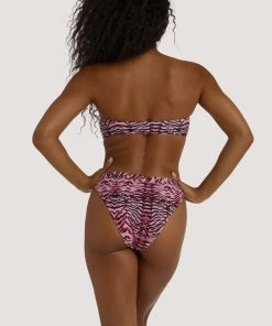 Luxe Palm Tiger Bow Tie Bandeau