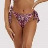 Luxe Palm Swimwear Tiger Bow Tie High Leg Brief