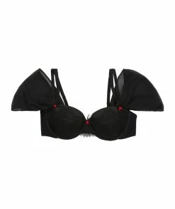 Peek & Beau Catherine Lace Chiffon Bardot Balcony Bra