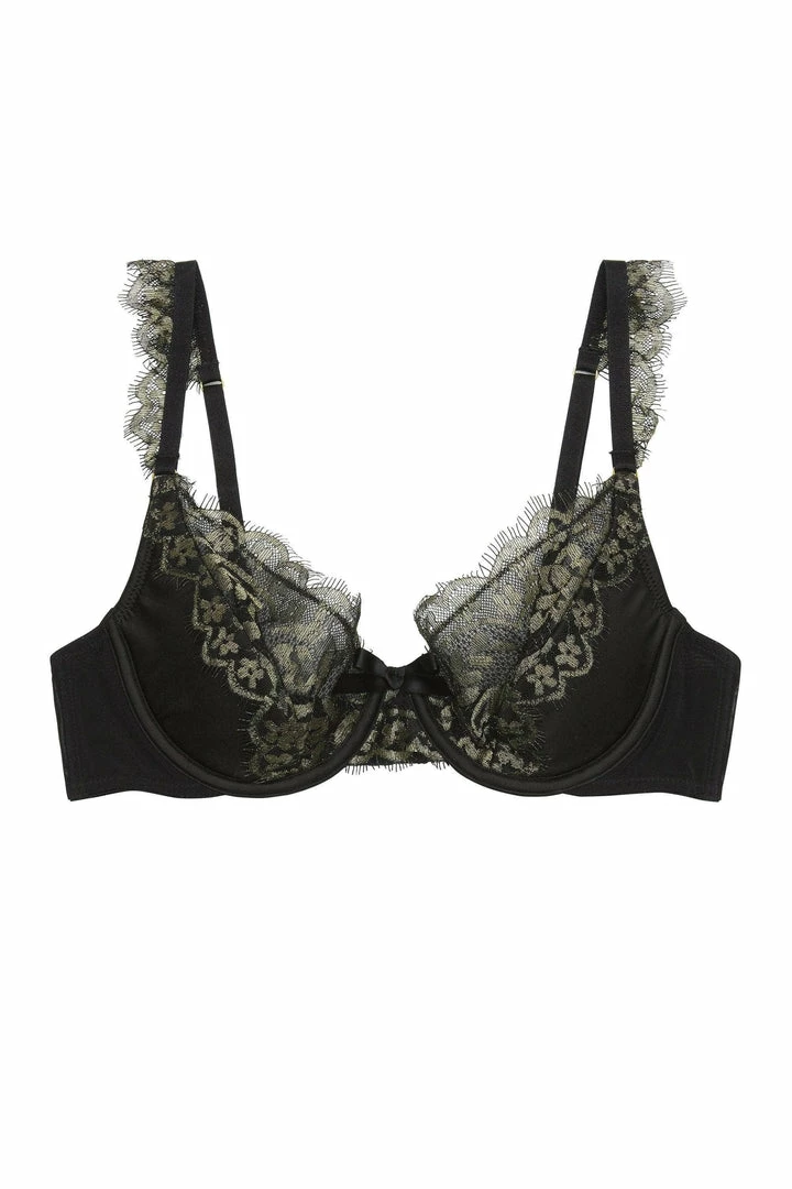 Peek & Beau Empress Gold Lace Plunge Bra 4 Peek & Beau Empress Gold Lace Plunge Bra