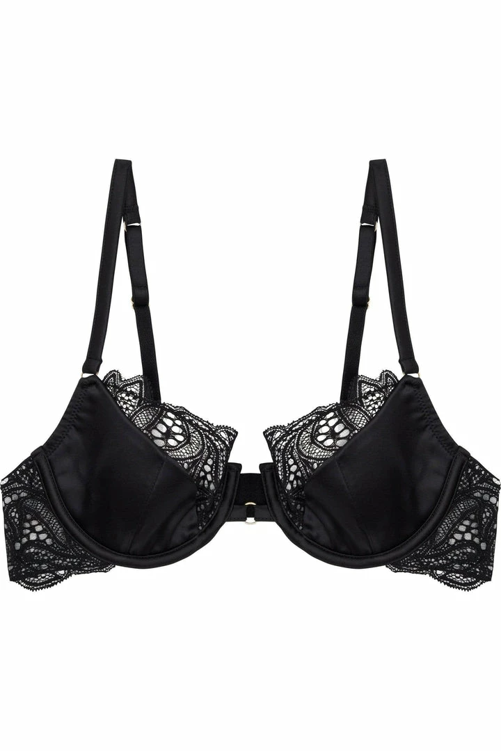 Peek & Beau Ida Satin Sling & Lace Bra With Ring Detail A - D 4 Peek & Beau Ida Satin Sling & Lace Bra With Ring Detail A - D