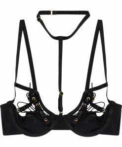 Peek & Beau Inez Lace Up Detail Bra Outlet