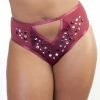 Peek & Beau - Betsy Wine Studded High Waist Brief Outlet