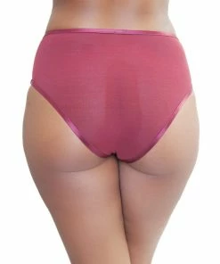 Peek & Beau - Betsy Wine Studded High Waist Brief Outlet