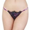 Peek & Beau Leonora Snake Print Satin And Lace Brief