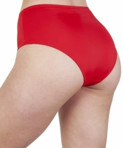 Peek & Beau Meret Red Zip Front High Waist Brief