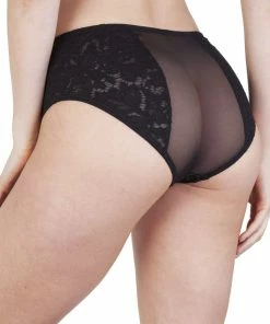 Peek & Beau Toyen Black Mesh & Lace HW Corset Brief Outlet