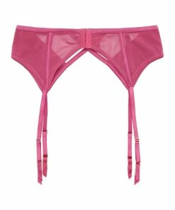 Peek & Beau Dani Magenta Strappy Satin Suspender