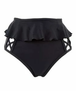 Peek & Beau Black Lattice High Waist Brief