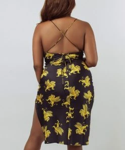 Kilo Brava Lioness Cowl Slip Dress