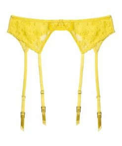 Playful Promises Audre Yellow Suspender Suspenders