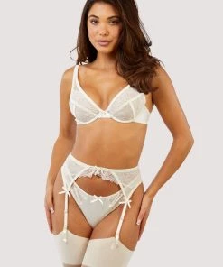 Playful Promises Ellery Pearl Suspender Belt