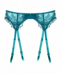Playful Promises Marsha Teal Embroidery And Rings Suspender 13 Playful Promises Marsha Teal Embroidery And Rings Suspender