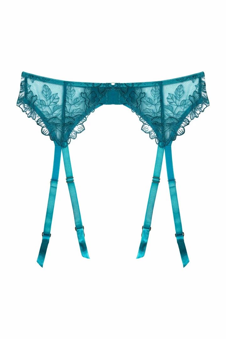 Playful Promises Marsha Teal Embroidery And Rings Suspender 8 Playful Promises Marsha Teal Embroidery And Rings Suspender