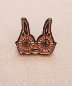 Playful Promises Accessories Bullet Bra Enamel Pin