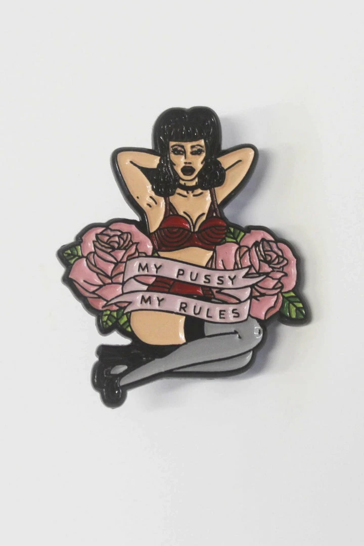 Playful Promises My Pussy My Rules Enamel Pin Accessories 4 Playful Promises My Pussy My Rules Enamel Pin Accessories