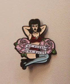 Playful Promises My Pussy My Rules Enamel Pin Accessories