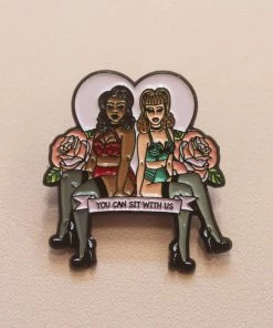 Playful Promises Accessories You Can Sit With Us Enamel Pin