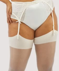 Playful Promises Ellery Pearl Suspender Belt