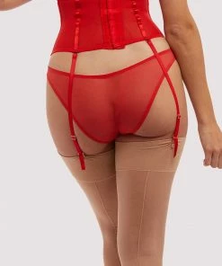 Playful Promises Florence Red Waspie Basques & Corsets