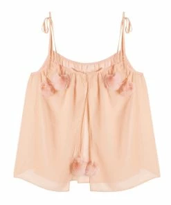 Bettie Page Lingerie Dolores Pom Pom Chemise Baby Pink Nightwear