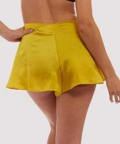 Bettie Page Lingerie Chartreuse French Knicker Retro Bras